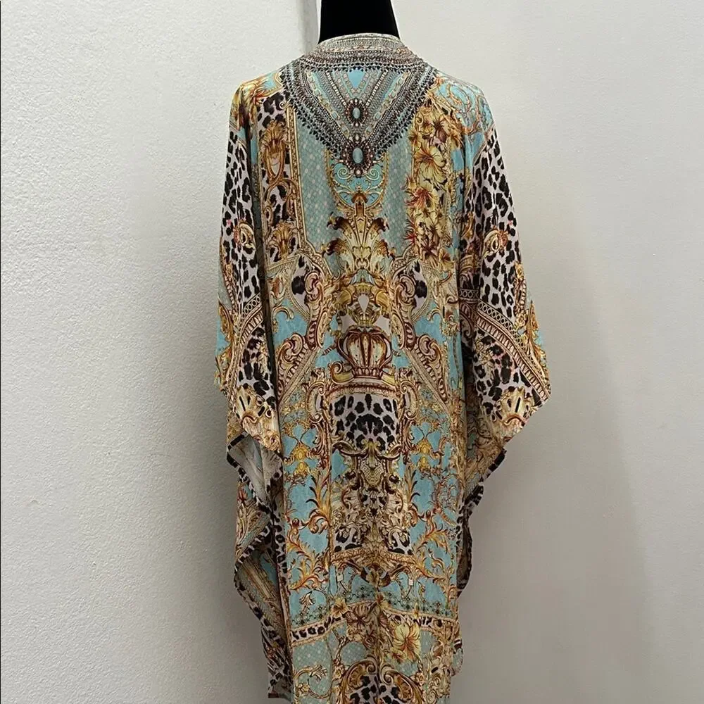 La Moda Clothing True Colours  Hi Lo Kimono Cover-Up, O/S